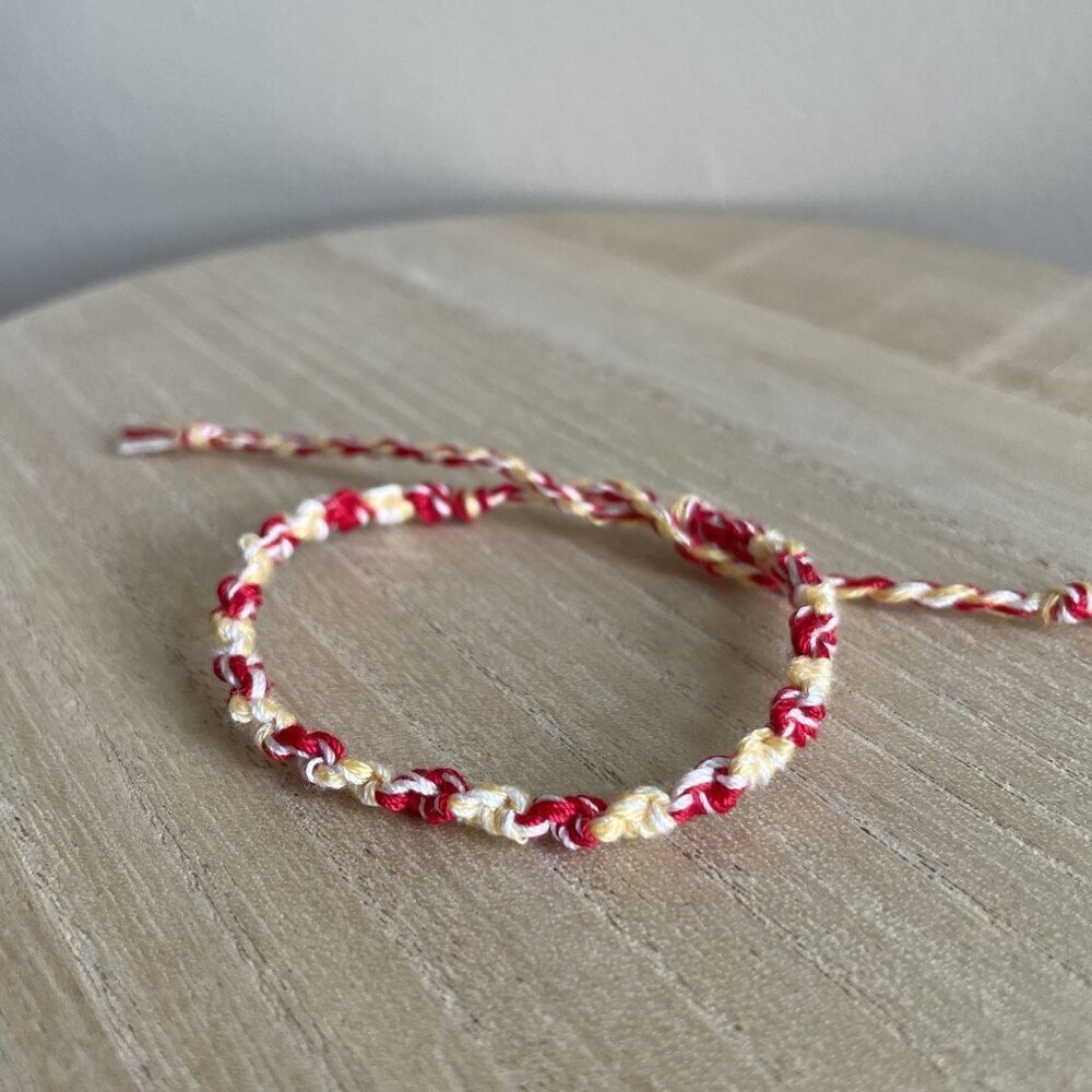 Frida Bracelet, anklet, trendy, comfortable, tie, embroidery thread, woven, gift